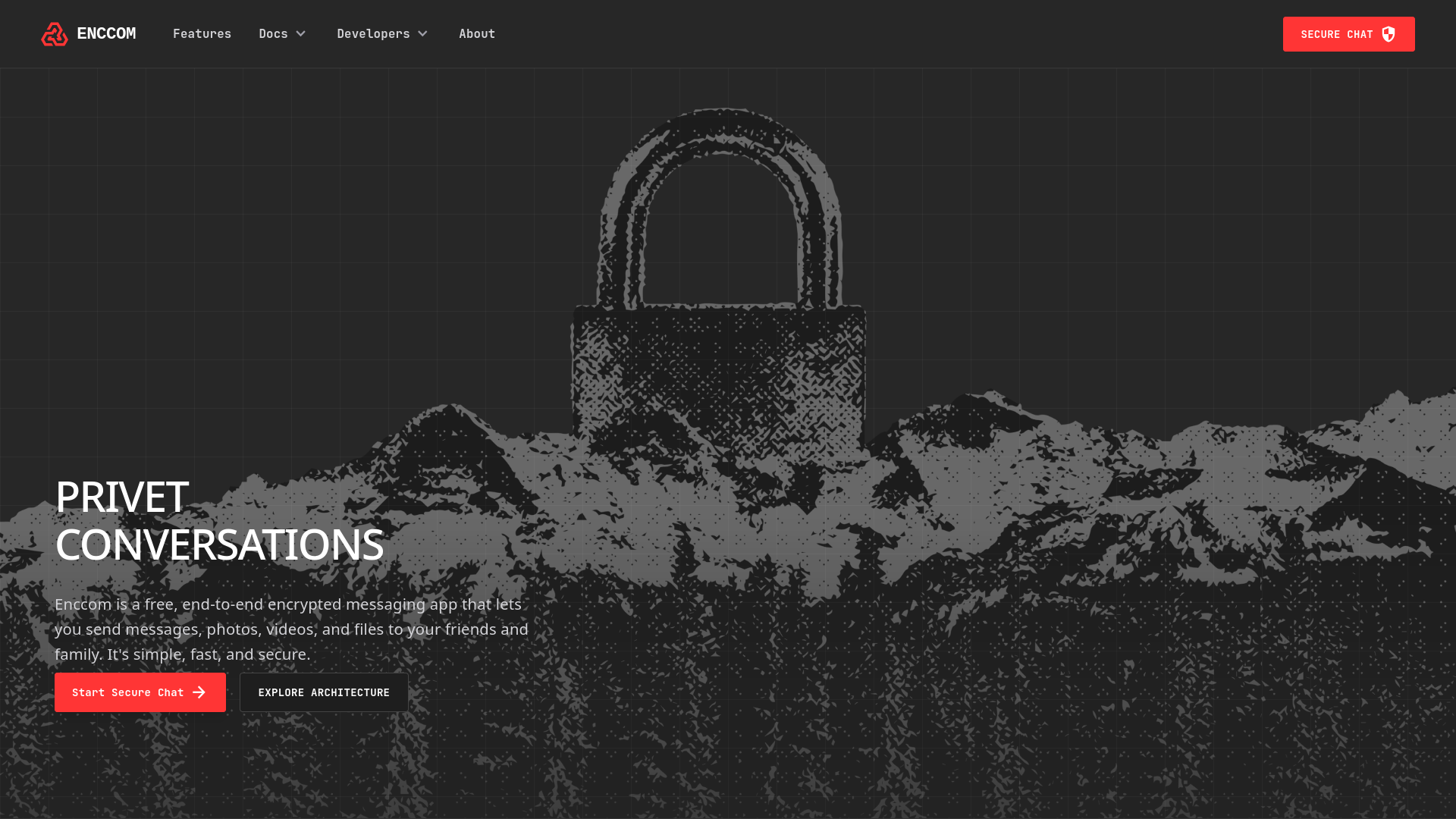 Encccom project screenshot